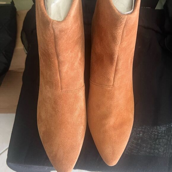 Women's Tan Ankle Boots - Picture 3 of 8